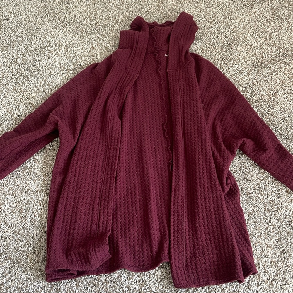 American Eagle Waffle Cardigan